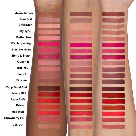 Too Faced Melted Matte Plumping Lipstick in Strawberry Hill - Picture 9 of 15